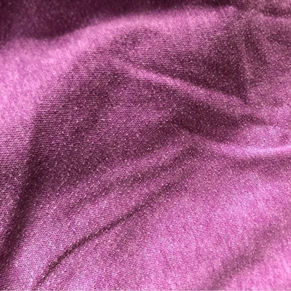 Purple Hoodie with PINK Sleeve Spellout Logo - Picture 11 of 12